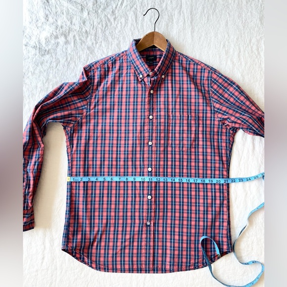 J Crew Plaid Button Down Front Long Sleeve Dress Shirt - Picture 8 of 13